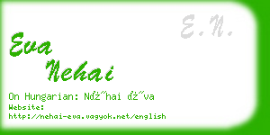 eva nehai business card